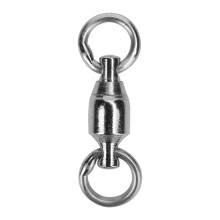 40pcs Bearing Fishing Rolling Swivel Solid Rings Connectors Lure Tackle (1#40pcs)