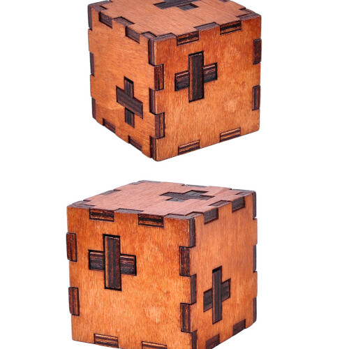 Wooden Cube Toy For Adults Diy Playing 2