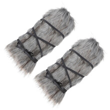 8 Leg Warmers Viking Kunstpelz Beinwärmer 40 Cm