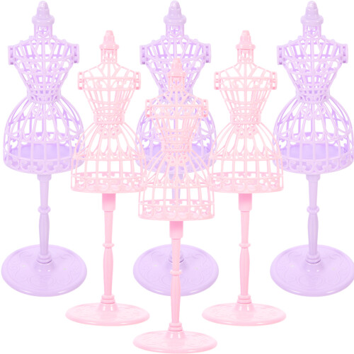 12 Pcs Doll Clothes Display Stand Mannequin Gown Model