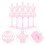 12 Pcs Doll Clothes Display Stand Mannequin Gown Model 9
