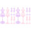 12 Pcs Doll Clothes Display Stand Mannequin Gown Model 2
