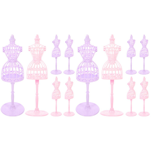 12 Pcs Doll Clothes Display Stand Mannequin Gown Model 1