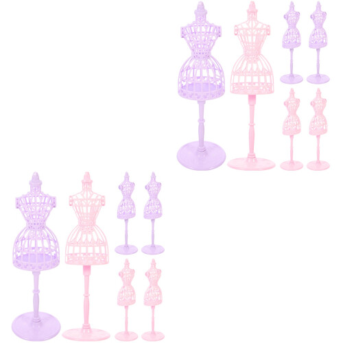 12 Pcs Doll Clothes Display Stand Mannequin Gown Model 2