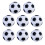 24 Palloni Calcio Bianchi E Neri 32 Mm Per Balilla 1