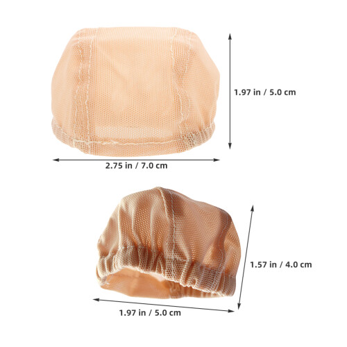 2 Pezzi Cuffiette Retina per Parrucche Bjd/ 1