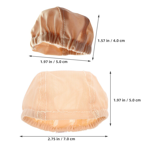 2 Pezzi Cuffiette Retina per Parrucche Bjd/ 2