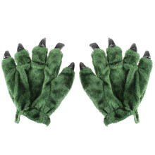 3 Pairs Dinosaur Claw Plush Gloves Cartoon Warm Winter