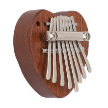 Hartvormige mini-kalimba met 8 toetsen, XA65 duimpiano met aangenaam geluid.