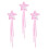 3 Bacchette A Stelle Con Nastro Da Decorazione 3