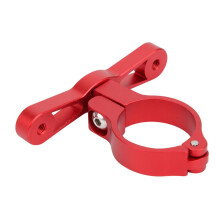 Verstellbare Flaschenhalterung aus Aluminiumlegierung, rot, 8 x 3,5 cm