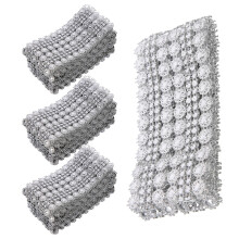 12 Pcs Cuttable Bead Trim For Costume And Craft Decoration