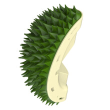 Rascador multiusos para gatos con hierba gatera y forma de durian para limpiar los dientes y pulir la