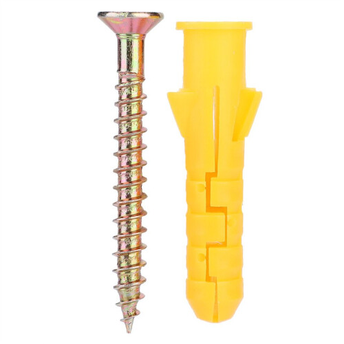 Plastic Expansion Wall Plug Screw Fixings   Self tapping Screws Fastener Hardware Kit (M10) 1