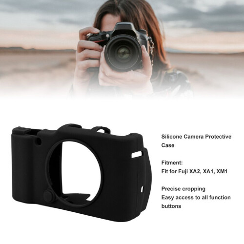 Silicone Camera Protective Case for Fuji XM1, XA2, XA1, Black 2