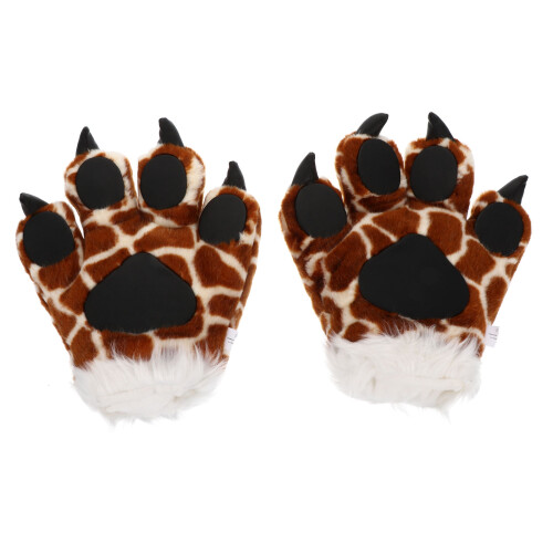 Paar Animal Palm Plüsch Tiger Cosplay Pfote 2