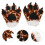Paar Animal Palm Plüsch Tiger Cosplay Pfote 4