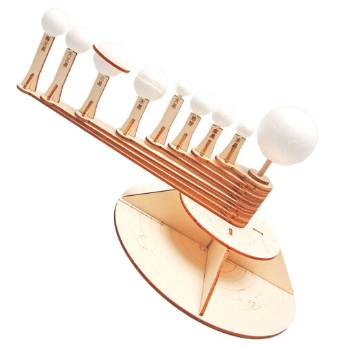 3 Sets Unfinished Wooden Solar System DIY Model 2