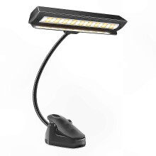 Einstellbare LED-Musikpultlampe, tragbare USB-C-aufladbare Lampe für Klavier und Orchester