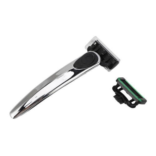Safety Beard Trimmer with Metal Replaceable Cutter Head, 7-Layer Manual Grooming Tool 1