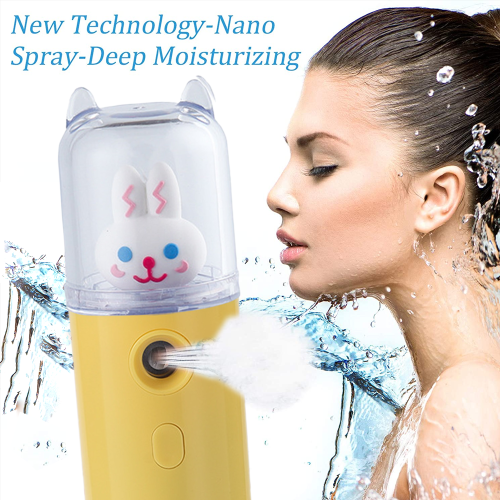Εύκολη λειτουργία Nano Facial Steamer, εύχρηστο μίνι σχέδιο με χαριτωμένο κορίτσι, 2