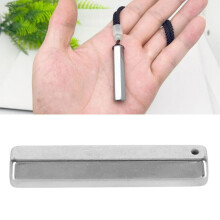 Unisex Terahertz-Rhombus-Anhänger – 45 x 9 mm, fördert den Meridianfluss