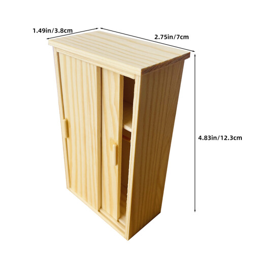 Miniature Armoire Maison De En Bois Ancienne Clair 1