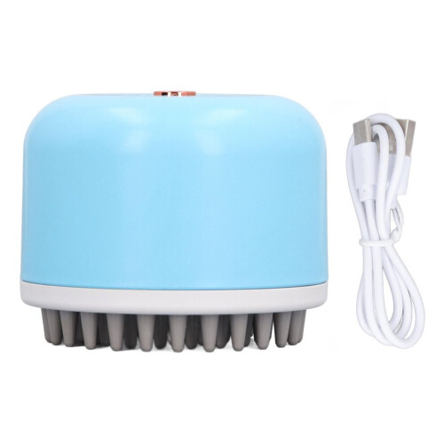 Brosse de massage électrique pour chats et chiens, bleue, 7,5 cm 2