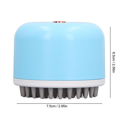 Brosse de massage électrique pour chats et chiens, bleue, 7,5 cm 1