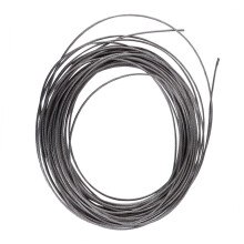 Cable de acero inoxidable 304 de 15 metros con diámetro de 1,5 mm.