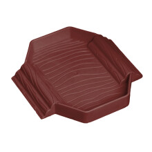 Turtles Feeding Bowl Reptiles Water Basin Bath-Brown red