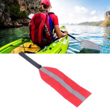 Bandera de seguridad para kayak roja grande con banda reflectante, tela Oxford
