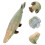 2 Pièces Figurine De Atractosteus Spatula En Plastique Éducative 11