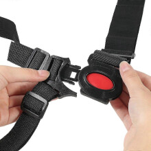 Universales Baby-Kinder-Sicherheitsgurt mit fünf Punkten, Schwarz