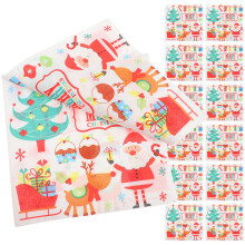 200 Pcs Xmas Pattern Grease Proof Cake And Sandwich Wrapping Papers
