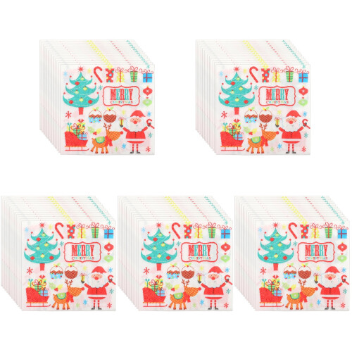 200 Pcs Xmas Pattern Grease Proof Cake And Sandwich Wrapping Papers 1