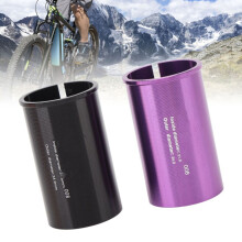 Fahrrad-Sattelstützenadapter aus Aluminiumlegierung, 31,8–34,9 mm, rote Unterlegscheibe