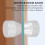 Duschhandtag i aluminiumlegering, krom, 3x6cm, silver 4