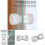 Duschhandtag i aluminiumlegering, krom, 3x6cm, silver 3