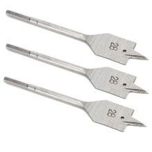 Juego de brocas profesionales para carpintería de 28 mm, acero con alto contenido de carbono, 3 piezas
