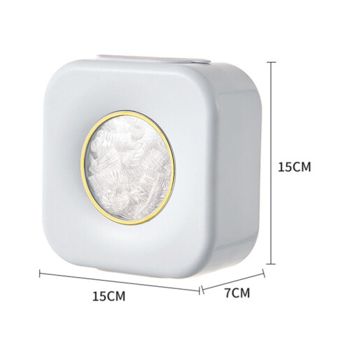 Multi-Functional Plastic Wrap Storage Box Wall Mount, 15cm x 7cm 1