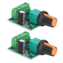 Veelzijdige set van 2 DC-motor snelheidsregelaars met PWM voor ventilatoren en pompen