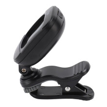 Schwarzes LCD-Clip-On-Stimmgerät für Gitarre, A0–C8, 430–450 Hz, ABSP, Violine & Bass