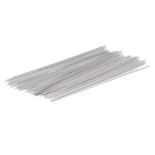 50 agujas de acero inoxidable para hacer joyas, 5,5 cm