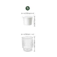 Selbstwässernde Pflanzenpots, 4 Zoll kleine Planter mit tiefem Reservoir für Blumen