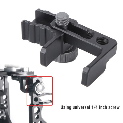Aluminium Alloy Black Camera Cage Wire Clip Fixator, Universal 2
