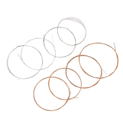 8 Pcs Phosphor Bronze Mandolin Strings Replacement for Stable Timbre
