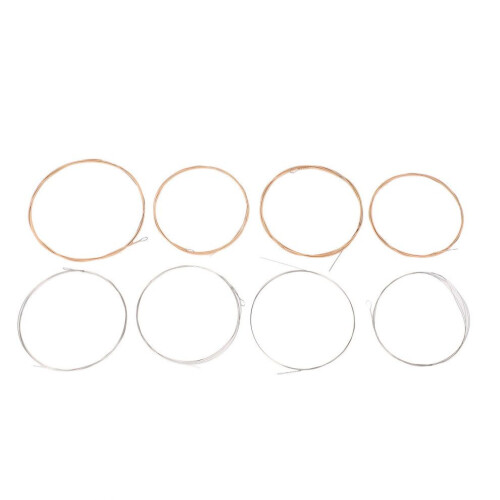 8 Pcs Phosphor Bronze Mandolin Strings Replacement for Stable Timbre 2