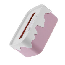 Cute Pink Tissue Box with Multifunctional Storage for Living Room Table
