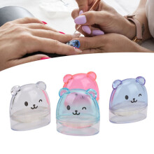 Ensemble de 4 tampons en silicone pour manucure, motif ours mignon et french manucure.